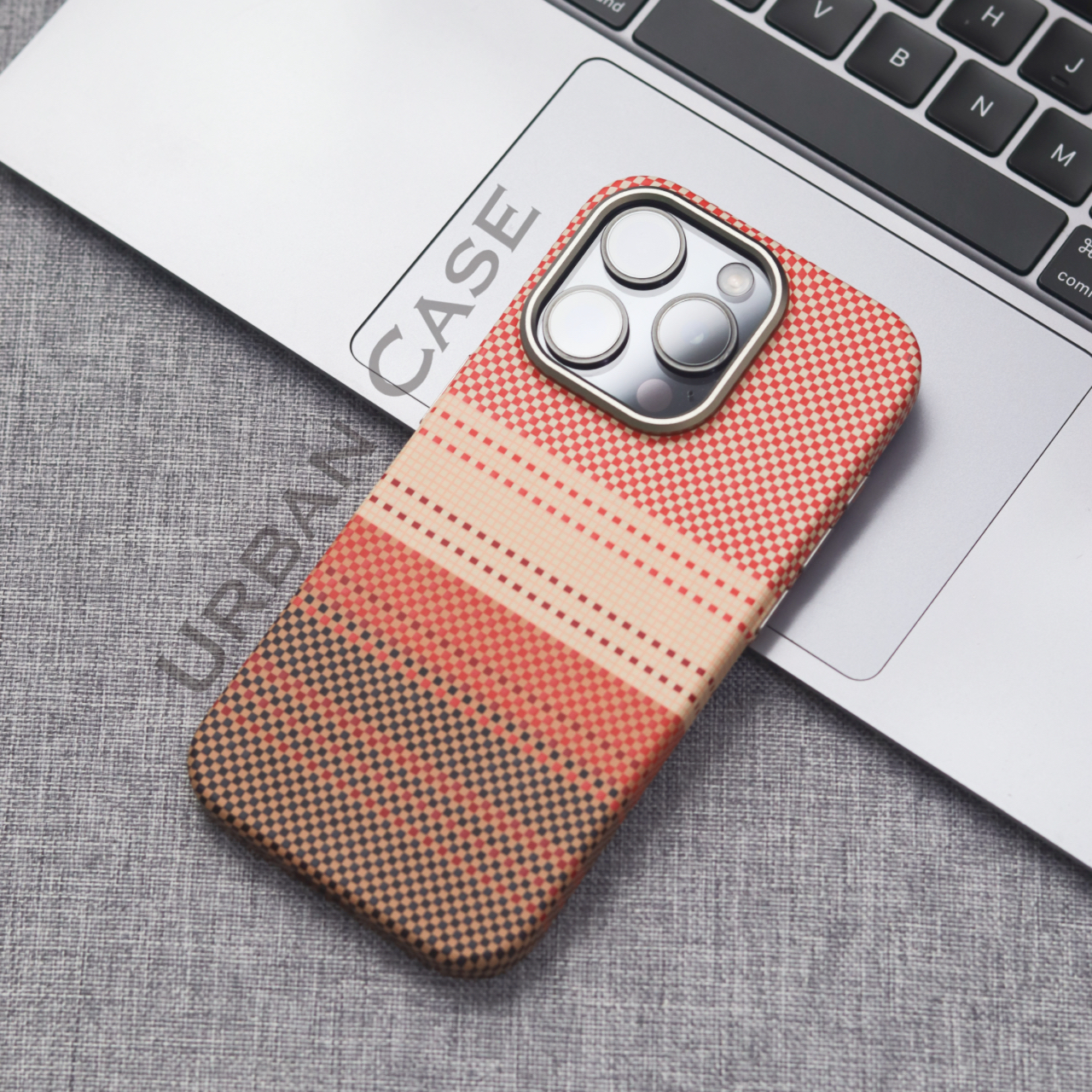 日落月升2.0微浮雕水贴手机壳