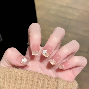 春夏猫眼法式中国风小碎花可拆卸