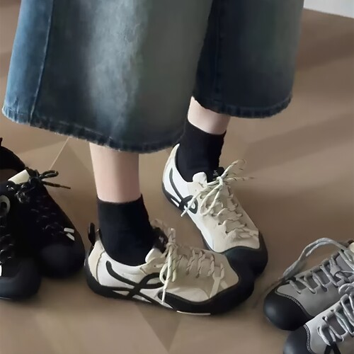 秋季~德训鞋女内增高运动阿甘鞋