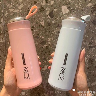 批发创意奈斯杯定logo制玻璃杯国庆礼品水杯开业印字广告保温杯