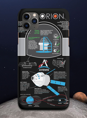 NASA月球计划Artemis手机壳se17plus苹果12XSMAX13XR14适用iphone11PRO15Ultra华为安卓可定制