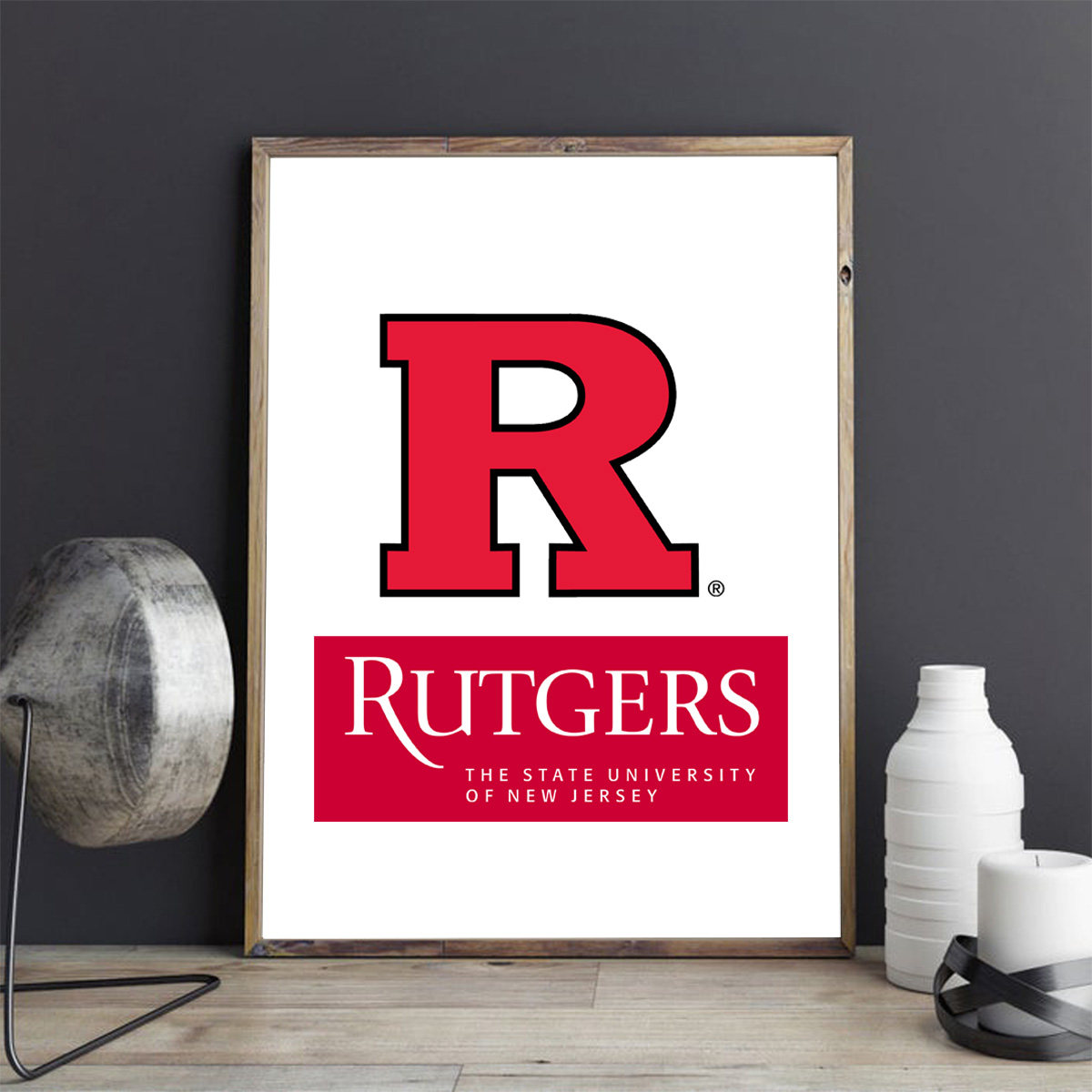 RU罗格斯大学装饰画居家办公现代简约卧室客厅挂画 背景墙定制,家居饰品,现代装饰画,淘宝优惠券,粉丝福利购,淘宝优惠卷