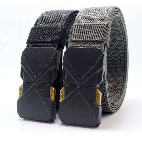 对插扣男士皮带松紧弹力腰带