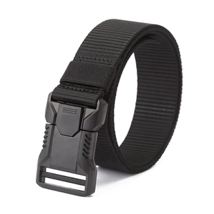 腰带 裤 对插扣弹力皮带男合金头战术通勤男士 腰带户外尼龙帆布工装