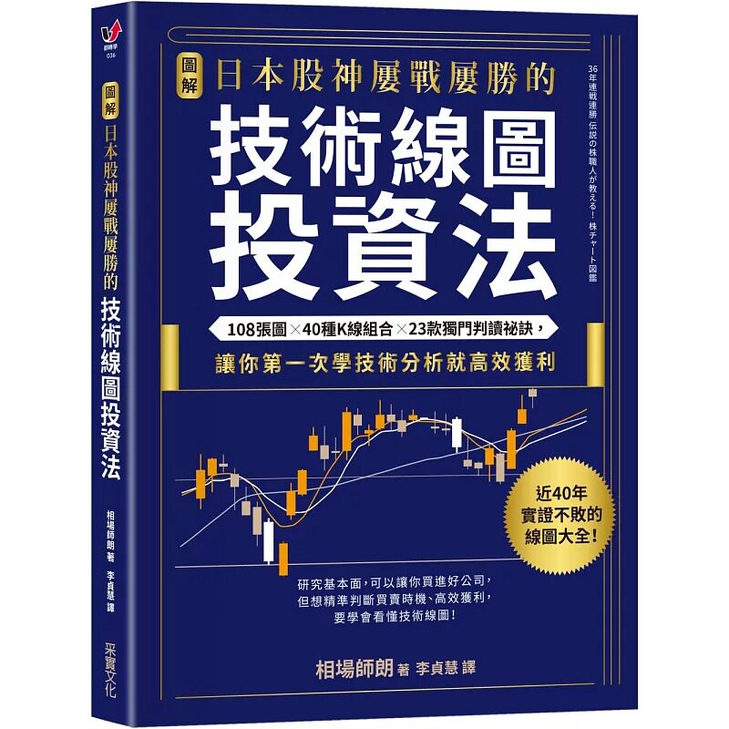 预售正版【图解】日本股神屡战屡胜的技术线图投资法：108张图╳40种K线组合╳23款独门判读秘诀 相场师朗 商业理财 原版进口书