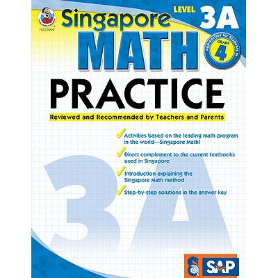现货  英文原版 Math Practice, Grade 4 : Reviewed and Recommended by Teachers and Parents