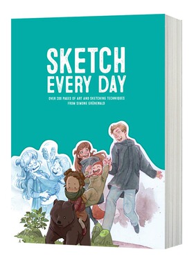 现货 英文原版  每日绘画练习 Sketch Every Day 手绘 绘画技巧 100+ simple drawing exercises from Simone Grünewald