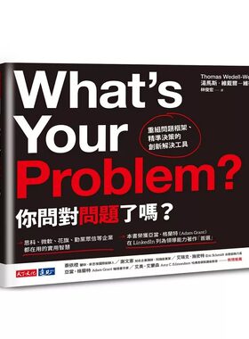 预售正版 汤马斯．维戴尔－维德斯柏你问对问题了吗？：重组问题框架、精准决策的创新解决工具天下文化  商业理财 原版进口书