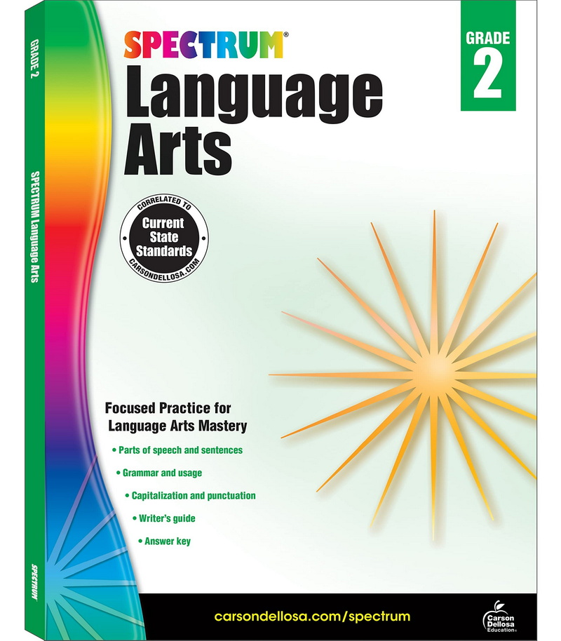 现货  英文原版   Spectrum Language Arts, Grade 2 Spectrum 语文，2年级