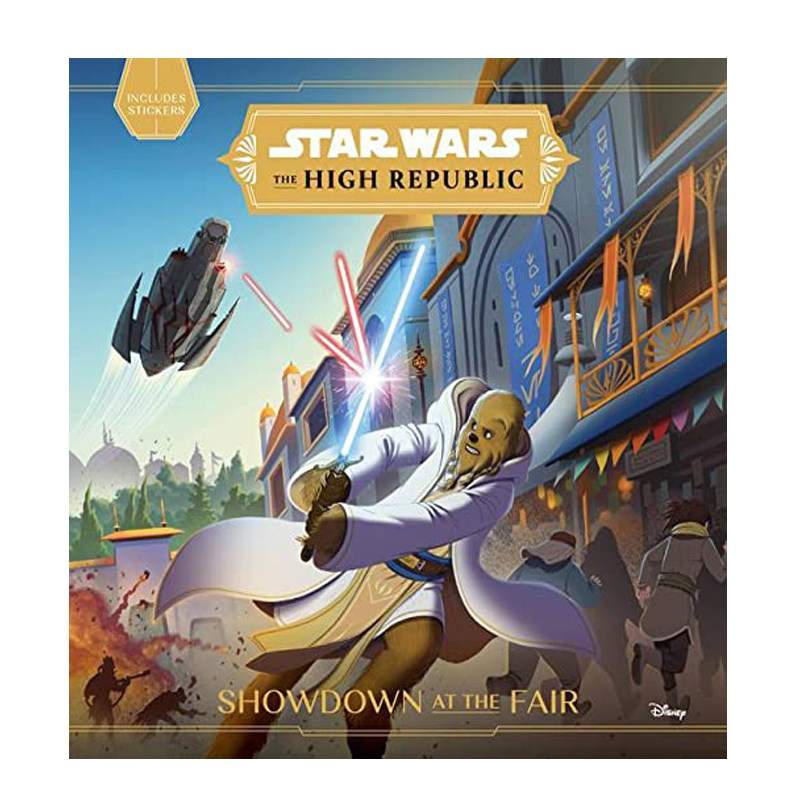 现货  英文原版 星球大战 博览会上的对决 Star Wars The High Republic Showdown at the Fair 迪斯尼全彩故事书儿童冒险故事书