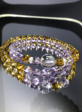 补火东海紫水晶手串招财