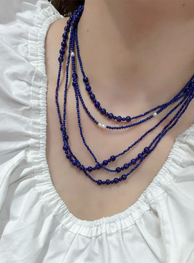青金石项链女款2026新款叠戴装饰