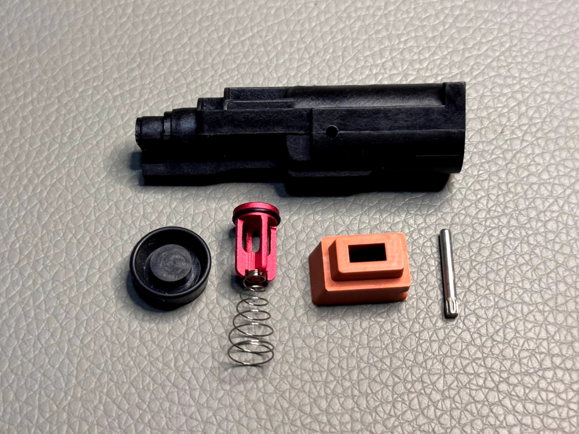 p1喷嘴飞机头 强化注塑材质 插销版送超级皮碗 高回速轻后座