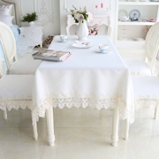 Beautydream Châu Âu lãng mạn ren bên bàn vải bàn cà phê vải Bàn trắng và bộ đệm ghế có thể được tùy chỉnh - Khăn trải bàn