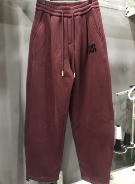 高端品质加绒加厚休闲男裤简约时尚宽松直筒哈伦裤韩版宽松束脚裤