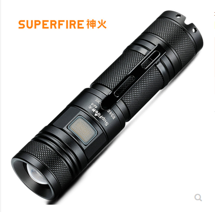 26650usb变焦远射王强光手电筒