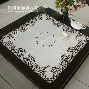 欧式田园刺绣餐桌布布艺台布茶几布台布电视冰箱盖布桌巾盖巾特价