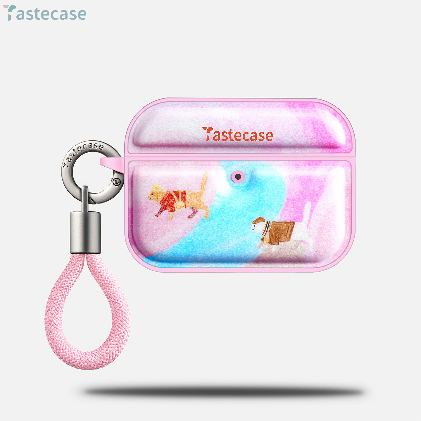 Tastecase穿衣服的猫耳机套适用苹果AirPodsPro三代磁吸耳机保护套原创可爱粉色猫咪蓝牙AirPods4/3/2耳机壳