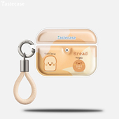 2代耳机壳挂绳原创新款 可爱创意高级感防摔保护壳 Tastecase面包日记磁吸耳机套适用苹果AirPodsPro三代