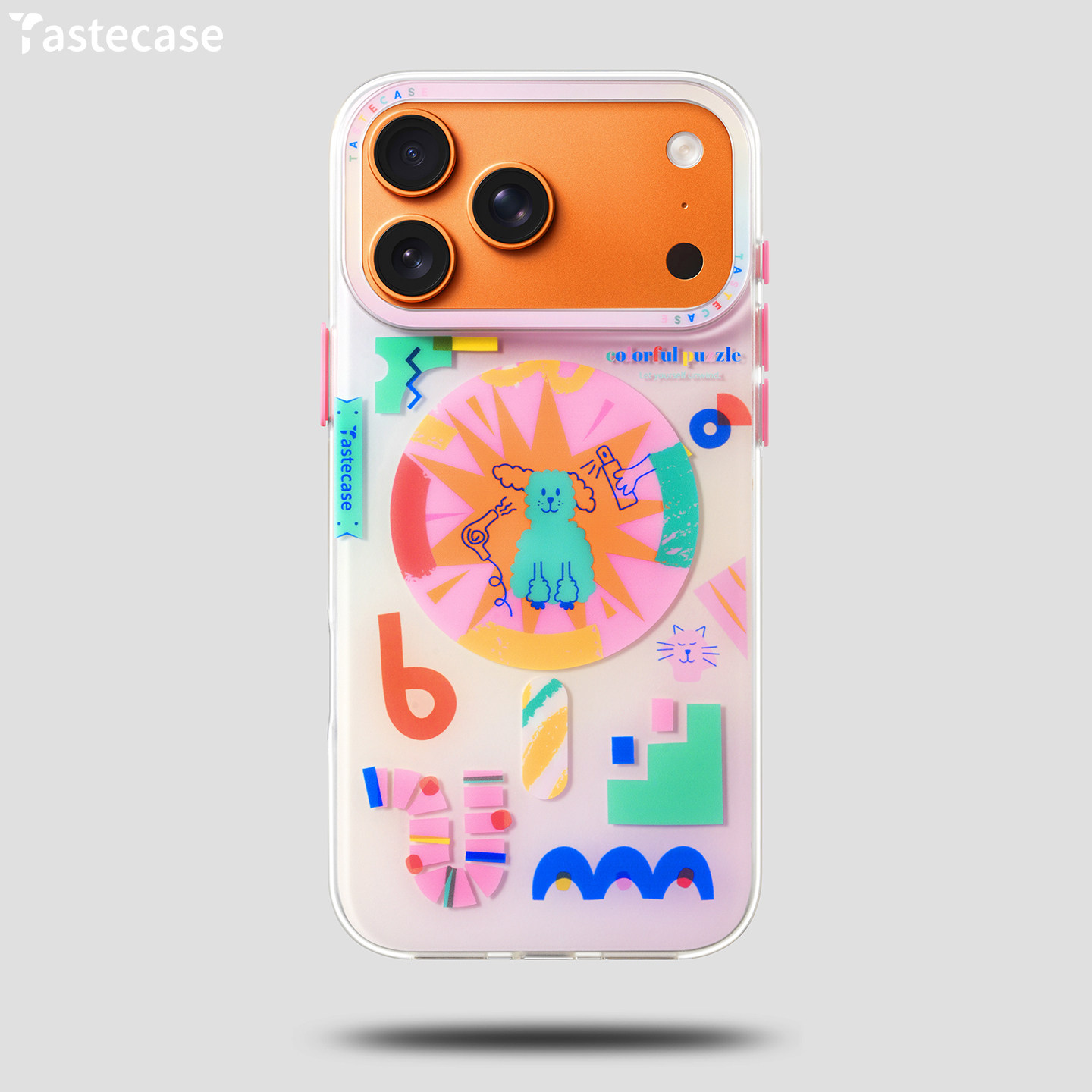 Tastecase小狗拼图世界磁吸手机壳适用苹果iPhone17ProMax/16/15 MagSafe保护壳原创新款可爱小狗防摔手机套