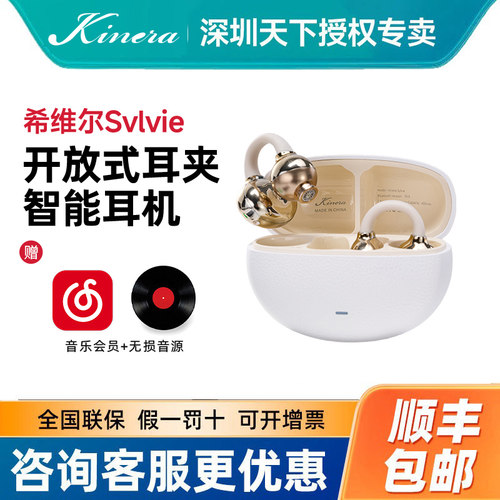 KINERA/王者时代希维尔Sylvie开放式耳夹入耳动圈平单元智能耳机