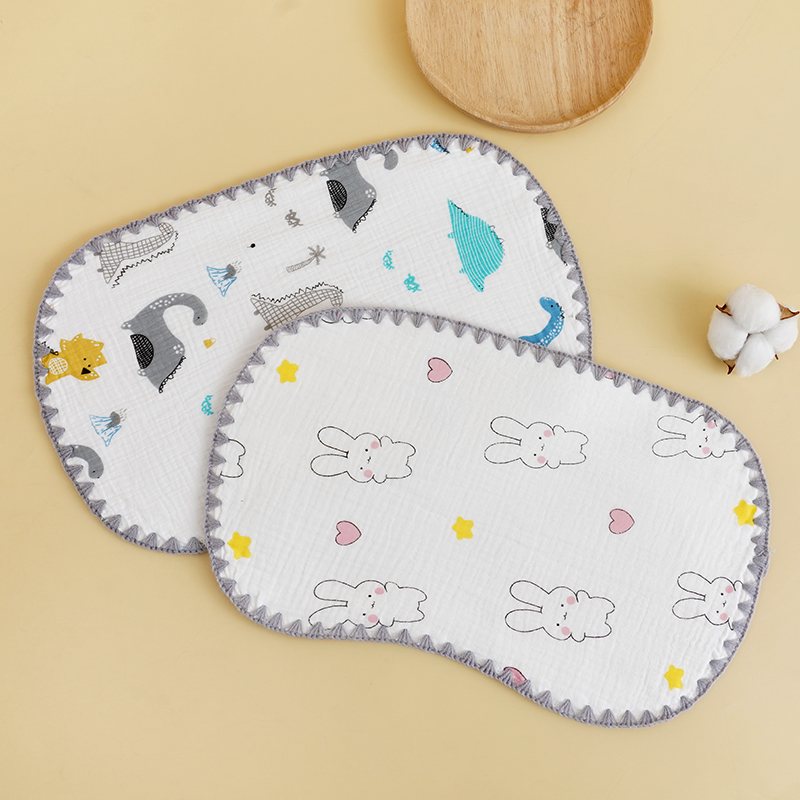 婴儿云片枕0-6月新生儿枕巾纯棉枕头吸汗防吐奶1岁宝宝平枕用品-封面