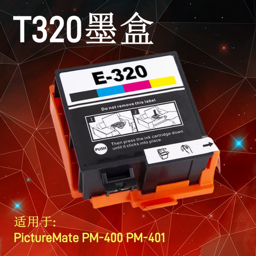 适用EPSON爱普生T320 PictureMate PM-400 PM-401 Printer墨水盒