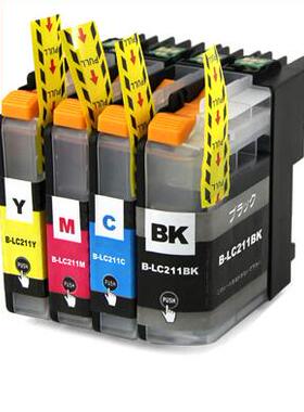 适用brother インクカー4色パック LC211BK LC211C LC211M LC211Y