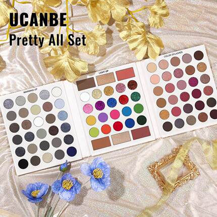 【官方正品】UCANBE彩色眼影盘舞台妆专业玩妆化妆师学生演出彩妆