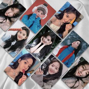 章若楠周边镭射小卡50张/盒3寸lomo卡拍立得无重复新款磨砂盒装