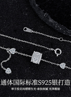 小众轻奢高级感纯银项链女路路通2025百搭锁骨链设计感颈链锁骨链