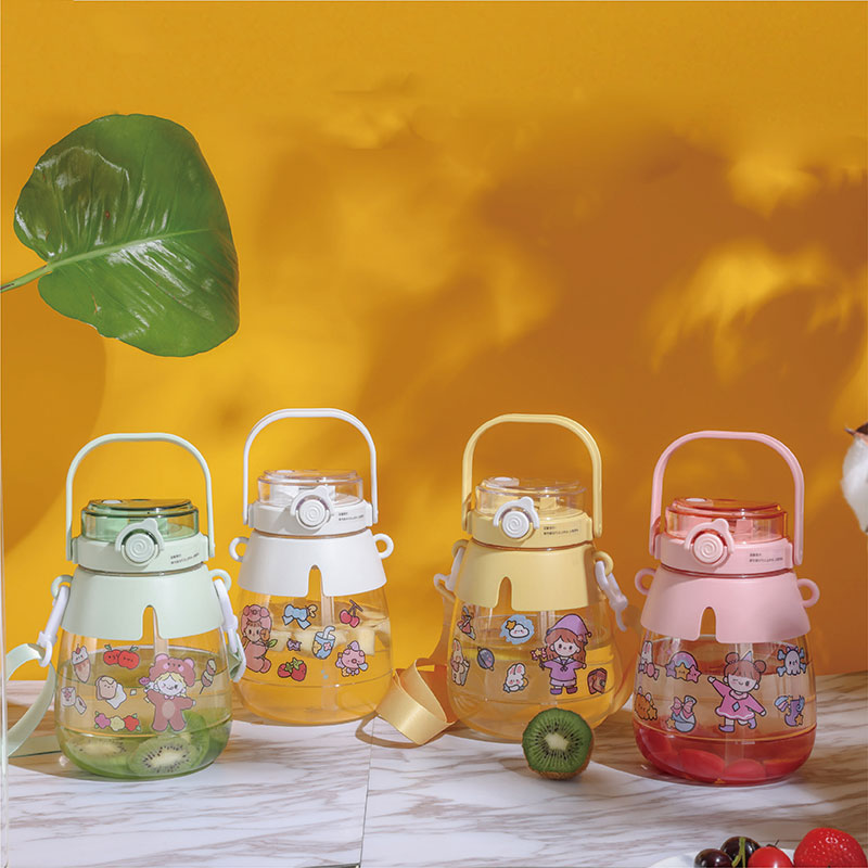 耐热大容量塑料便携大肚杯