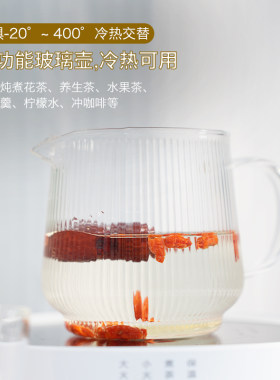 600ml高温炖煮加厚高硼硅养生杯