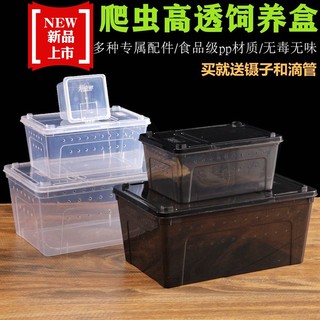 爬虫饲养盒爬宠乌龟冬眠用品角蛙蚕蜈蚣守宫蜗牛蜘蛛寄居蟹饲养箱
