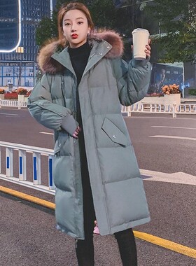 加厚棉袄新款中长款女冬2026年羽绒棉服爆款大码韩版宽松棉衣外套