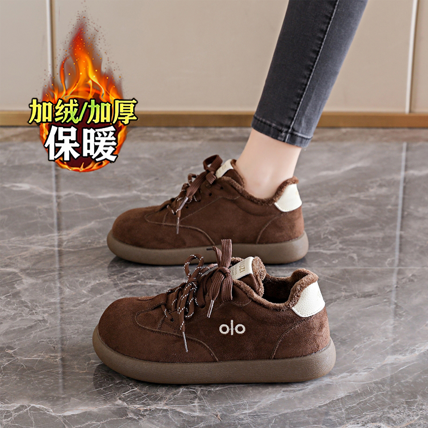 保暖丑萌勃肯鞋34码二棉鞋女