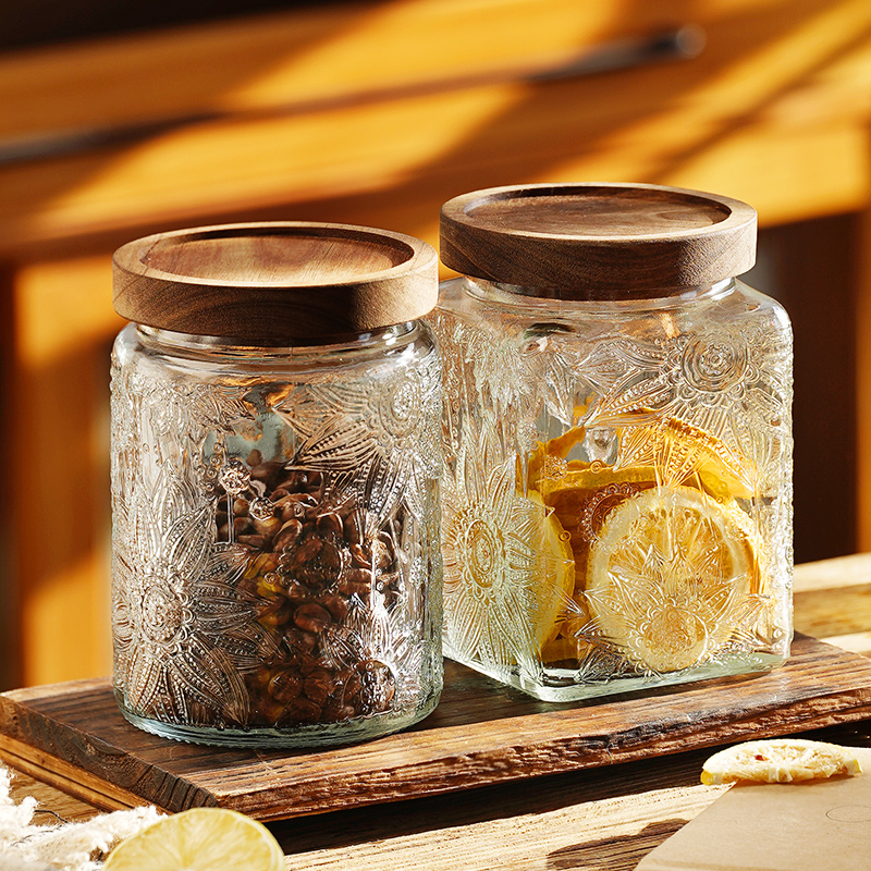 玻璃密封罐食品级储物罐子五谷杂粮白糖干果零食储存罐茶叶收纳罐