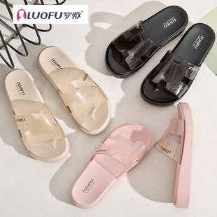 厚底松糕拖鞋女夏外穿时尚2023年新款交叉仙女风网红爆款凉拖鞋子