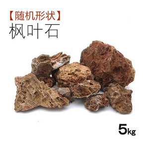 鱼缸水族箱水草造景装饰石头枫叶石头古叶石盆景景观