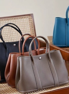 蜡线手缝Garden party花园包Negonda牛皮通勤大容量tote托特女包