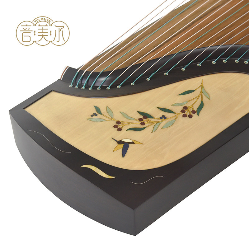 音美尔古筝|寸木春晖系列翠语 精品古筝 黑檀材质