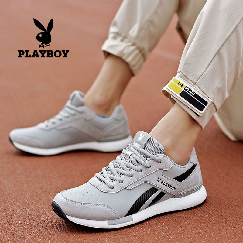 花花公子男鞋秋季新款潮流皮面运动鞋男士韩版时尚休闲跑步鞋子男|ruв категории Мужская обувь, 低帮鞋, 时尚休闲鞋 - от Buy2taobao.com для оказания профессиональной услуги покупки агента Taobao