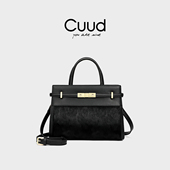 情人节礼物Cuud2026冬季 毛毛包女士手提斜挎包大容量真皮晚宴马毛