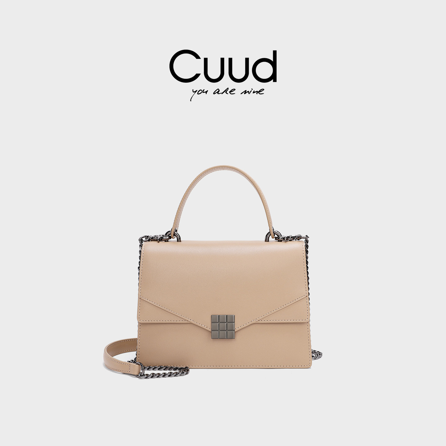 【专柜】Cuud复古商务风手提包轻奢艺术感单肩包小方包斜挎,箱包皮具/热销女包/男包,小方包,淘宝优惠券,粉丝福利购,淘宝优惠卷