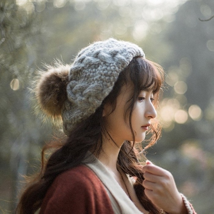 【时光里】韩版贝雷帽可拆卸日系针织毛线帽子女秋冬百搭画家帽潮,服饰配件/皮带/帽子/围巾,帽子,淘宝优惠券,粉丝福利购,淘宝优惠卷