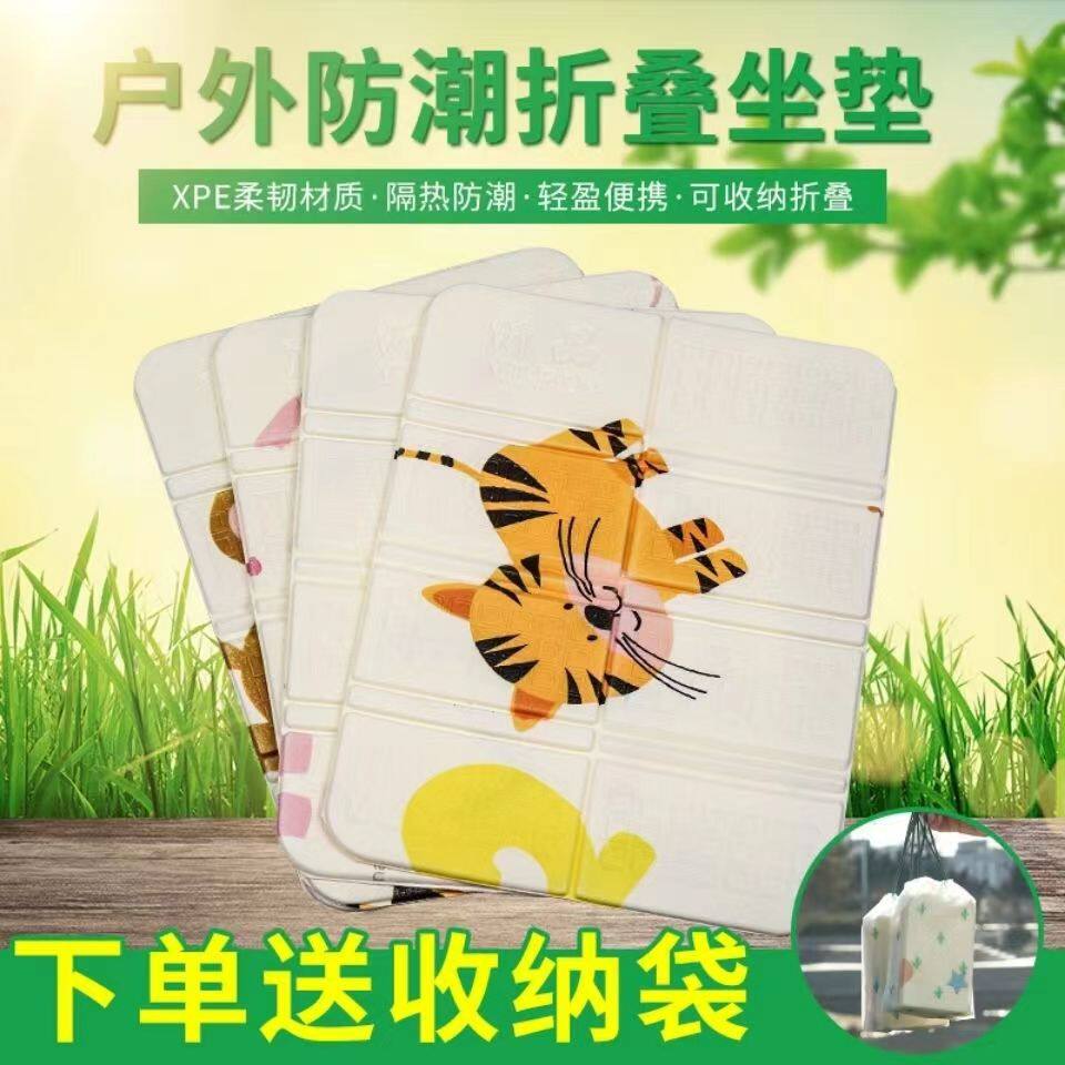 折叠坐垫防潮垫野外户外便携防水加厚迷你泡沫草坪垫子音乐节地垫
