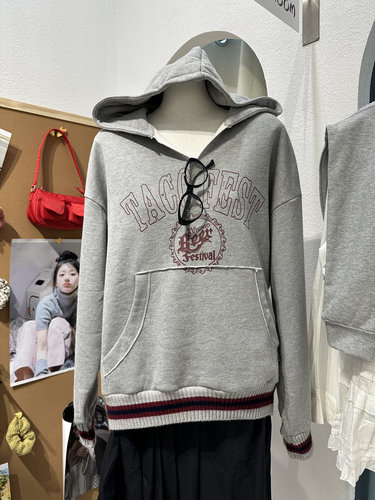 【卫衣 清仓】韩版宽松休闲连帽加绒卫衣慵懒风百搭套头长袖上衣