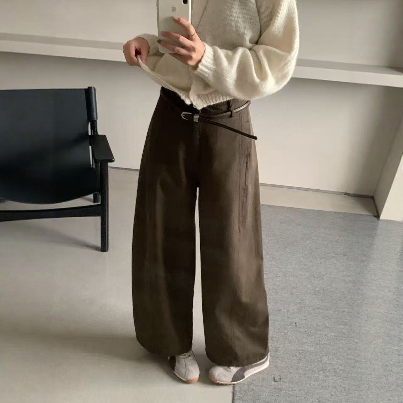 韩版时尚宽松休闲裤女