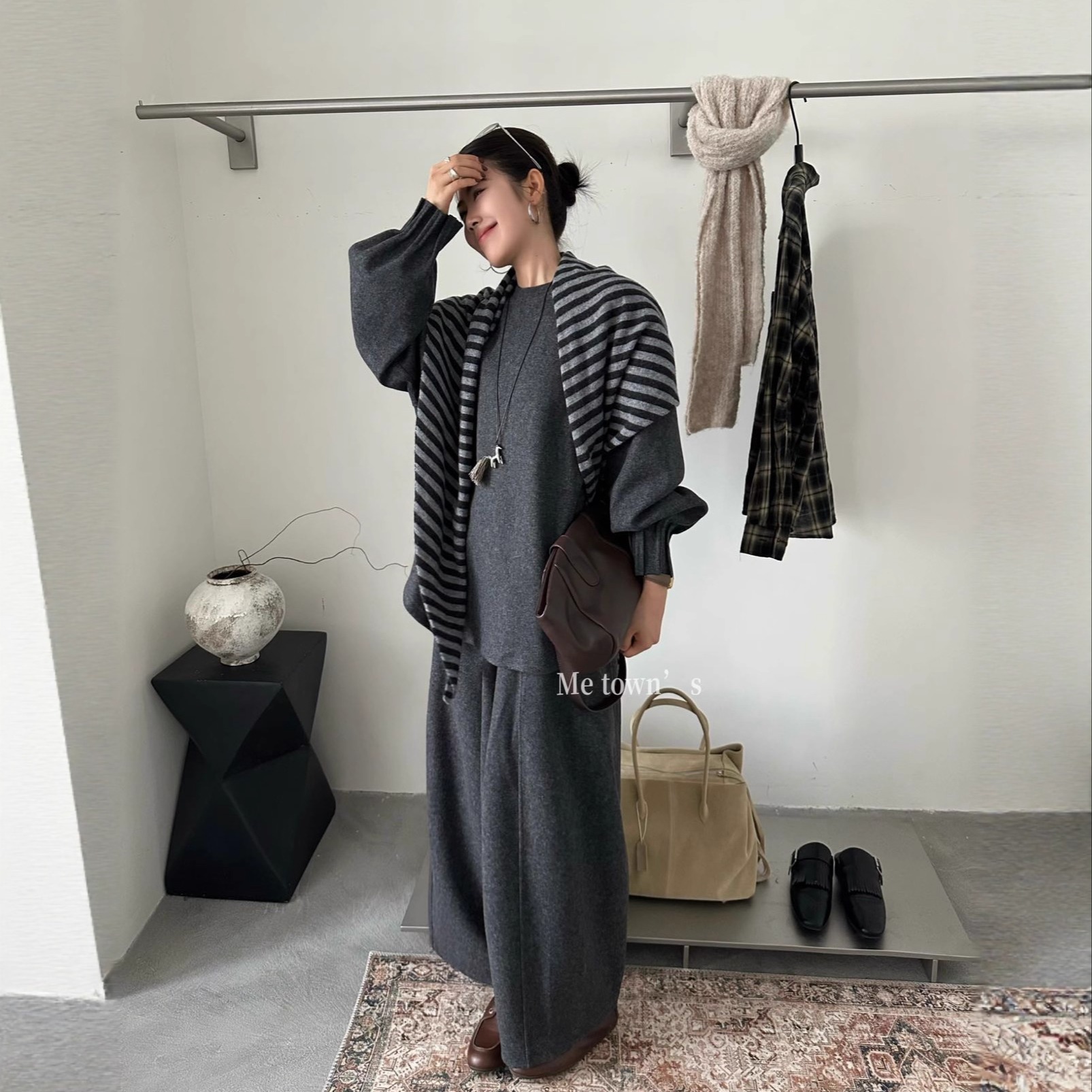 韩版宽松休闲两件套女秋季套装