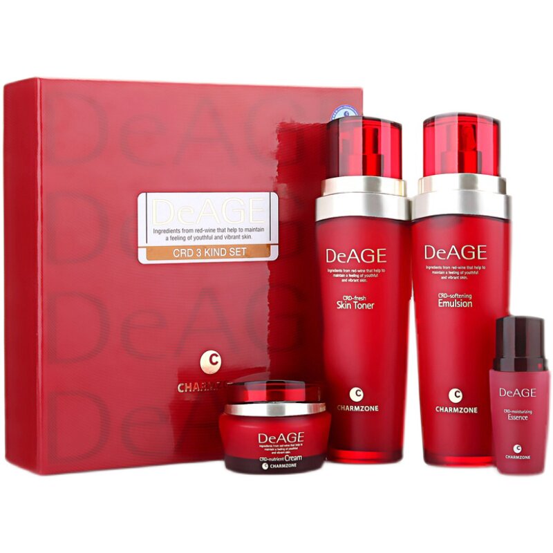 韩国正品婵真美菁红酒护肤两件套三件套调理护肤补水平衡油脂焕颜